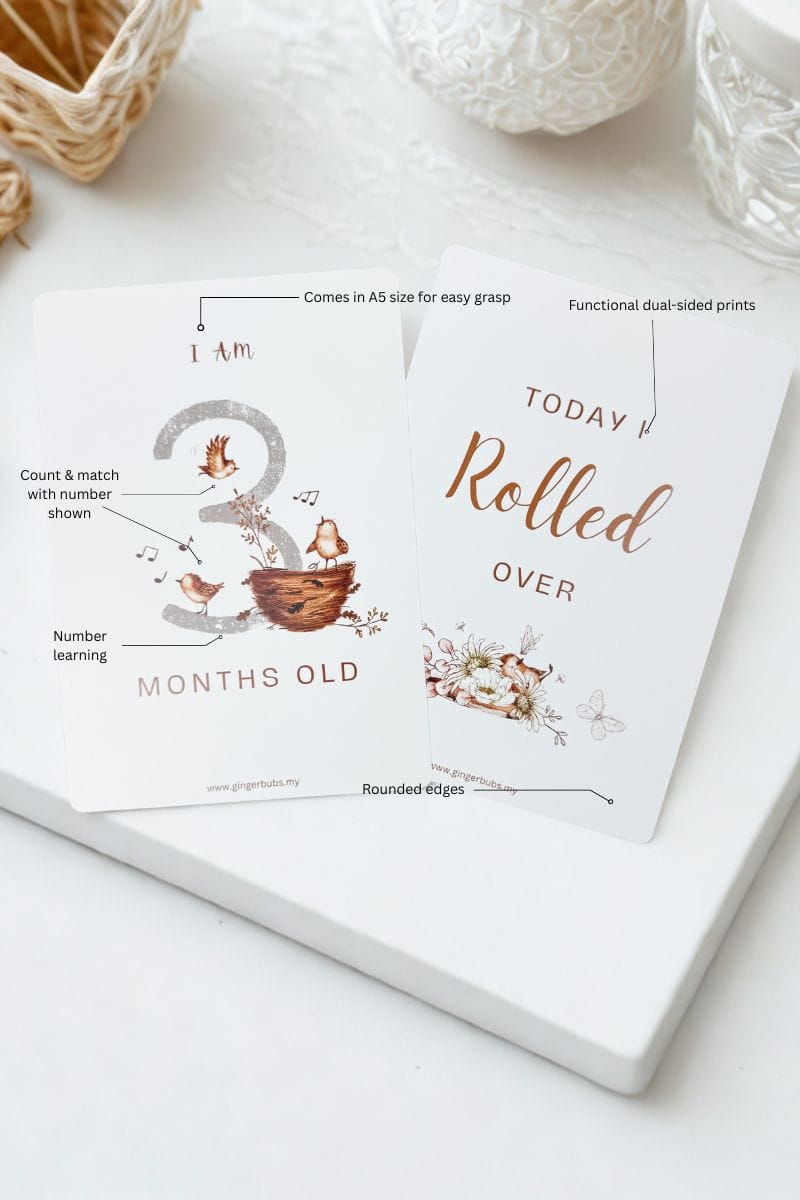 Whimsical Woodland Milestone Cards