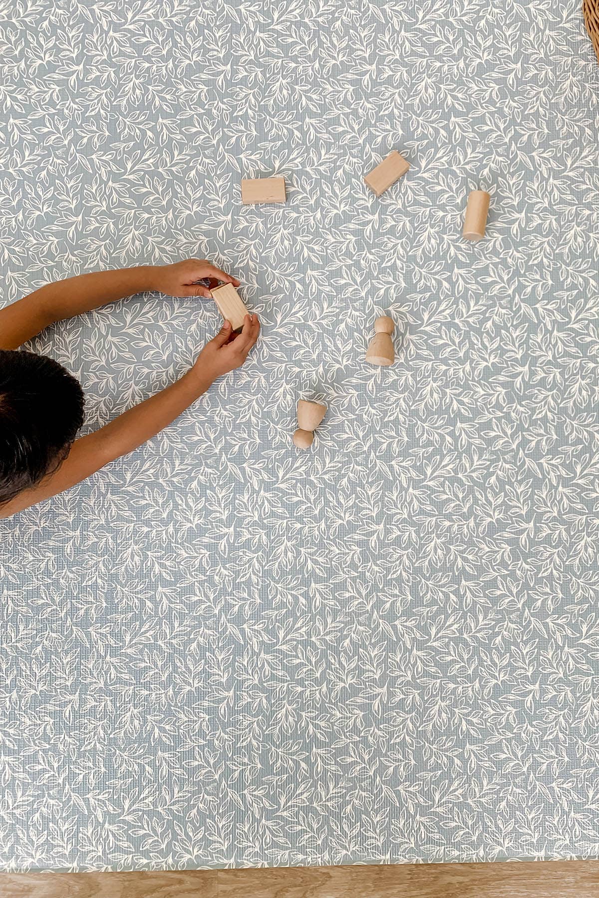 Rimba Play Mat Large Dusty Blue