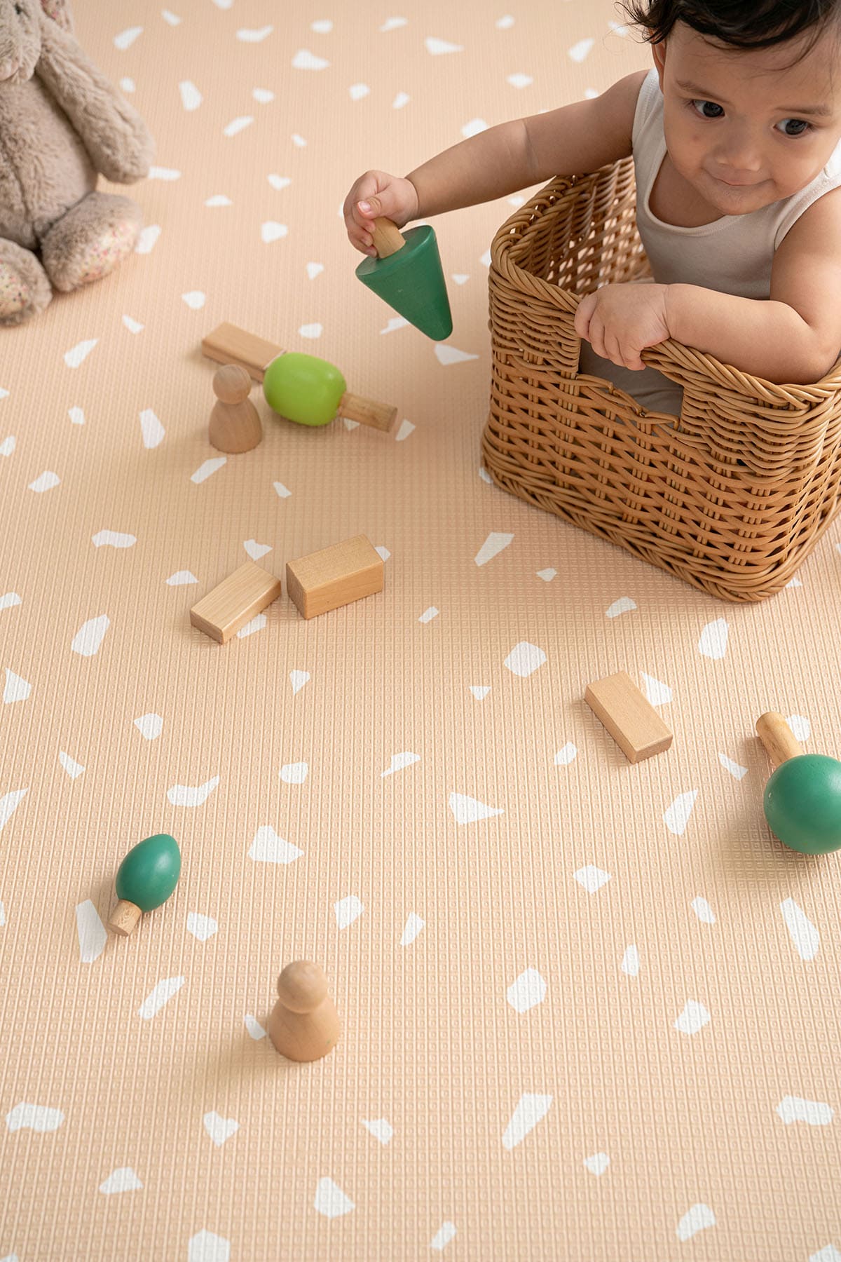 Santai Camel Brown Play Mat Large