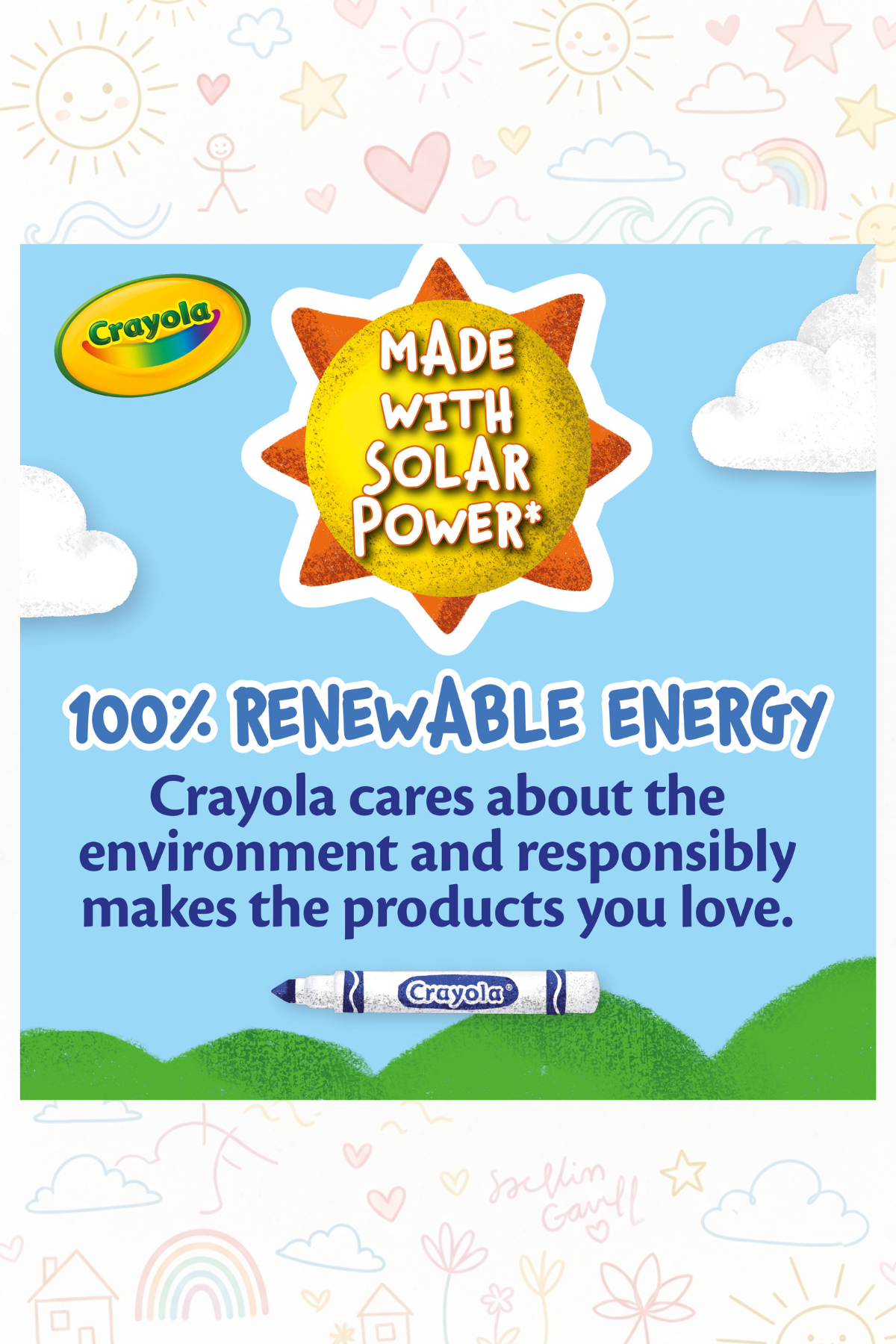 Crayola Washable Markers, Broad Point, Classic Colors, 12/Set