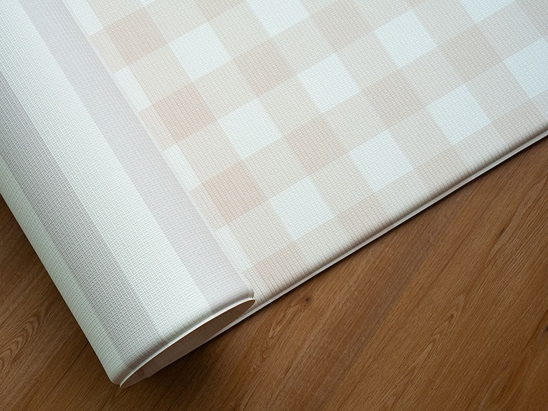 Gingham Large Latte & Playpen Pearl White Bundle