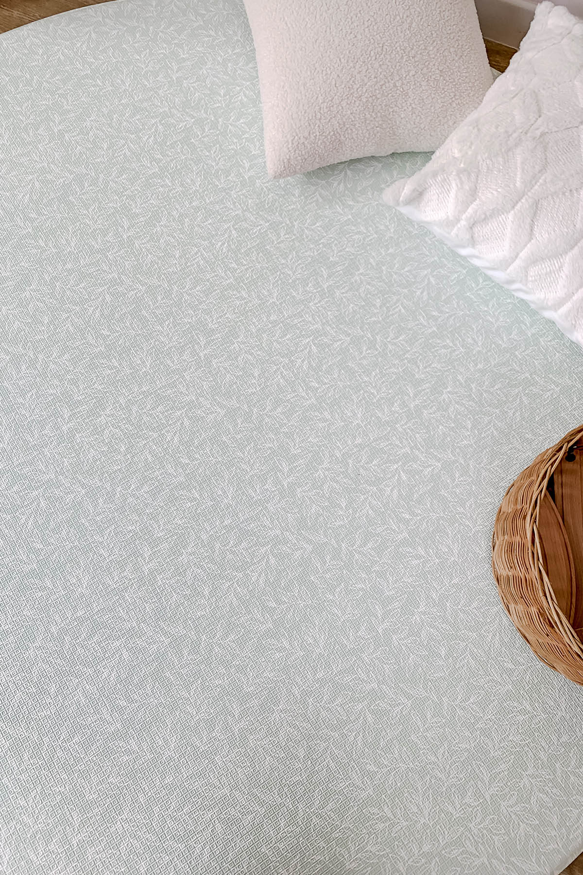 Rimba Play Mat Round Mint Green