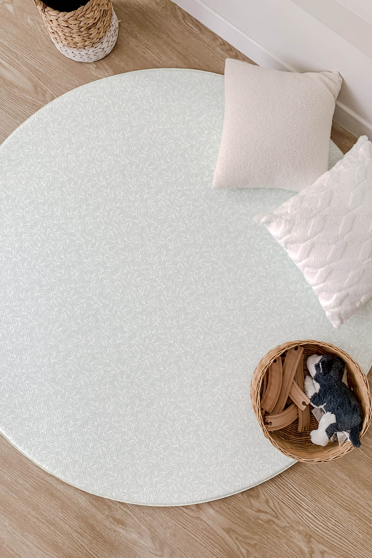 Rimba Play Mat Round Mint Green