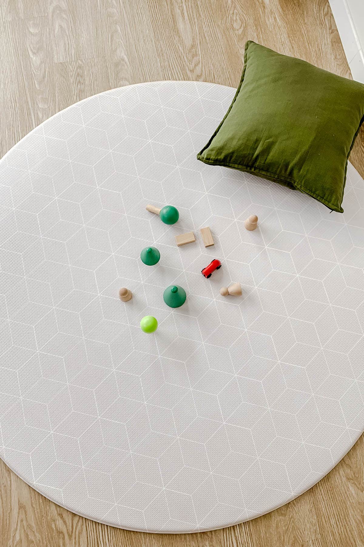 Rimba Play Mat Round Mint Green