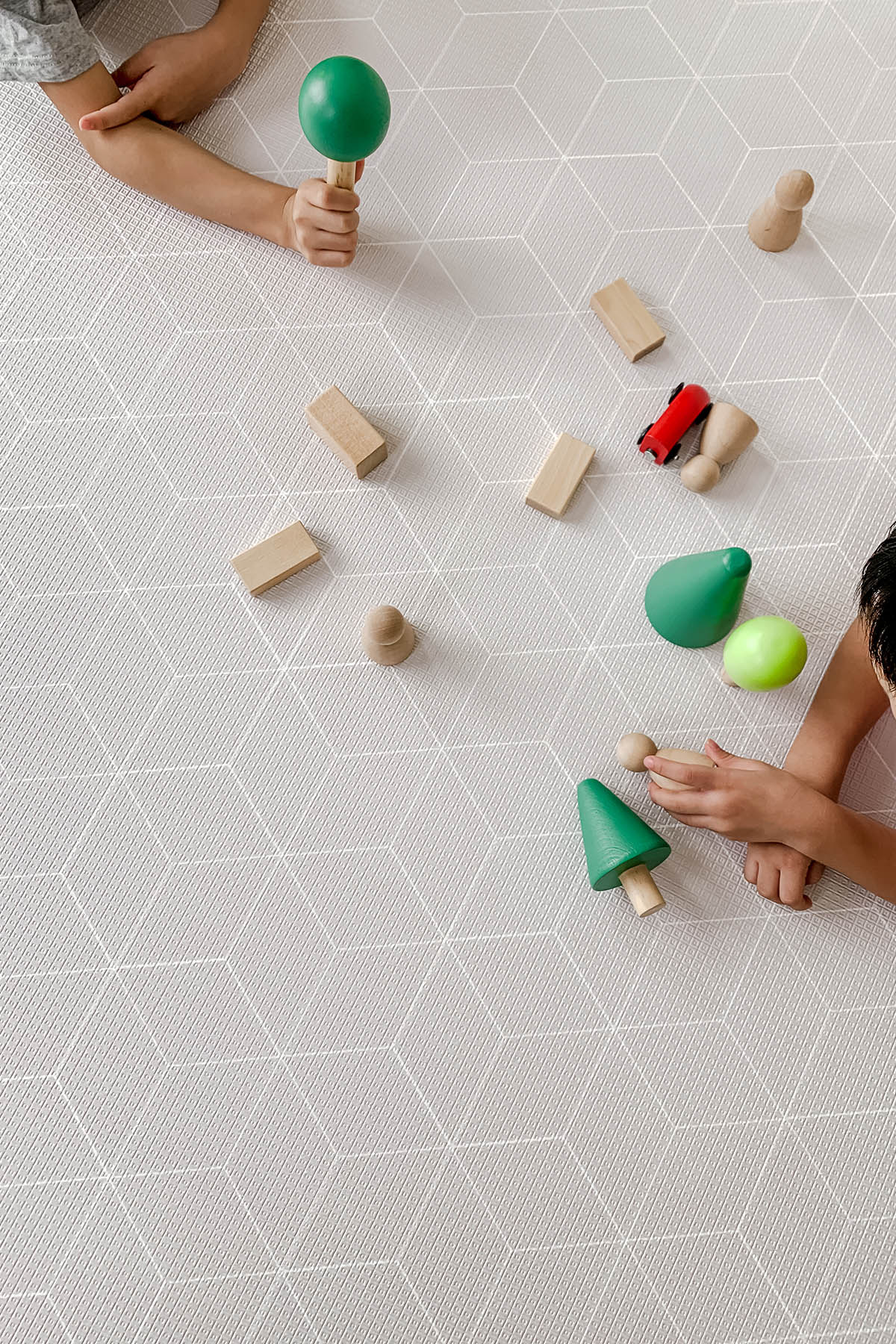 Rimba Play Mat Round Mint Green