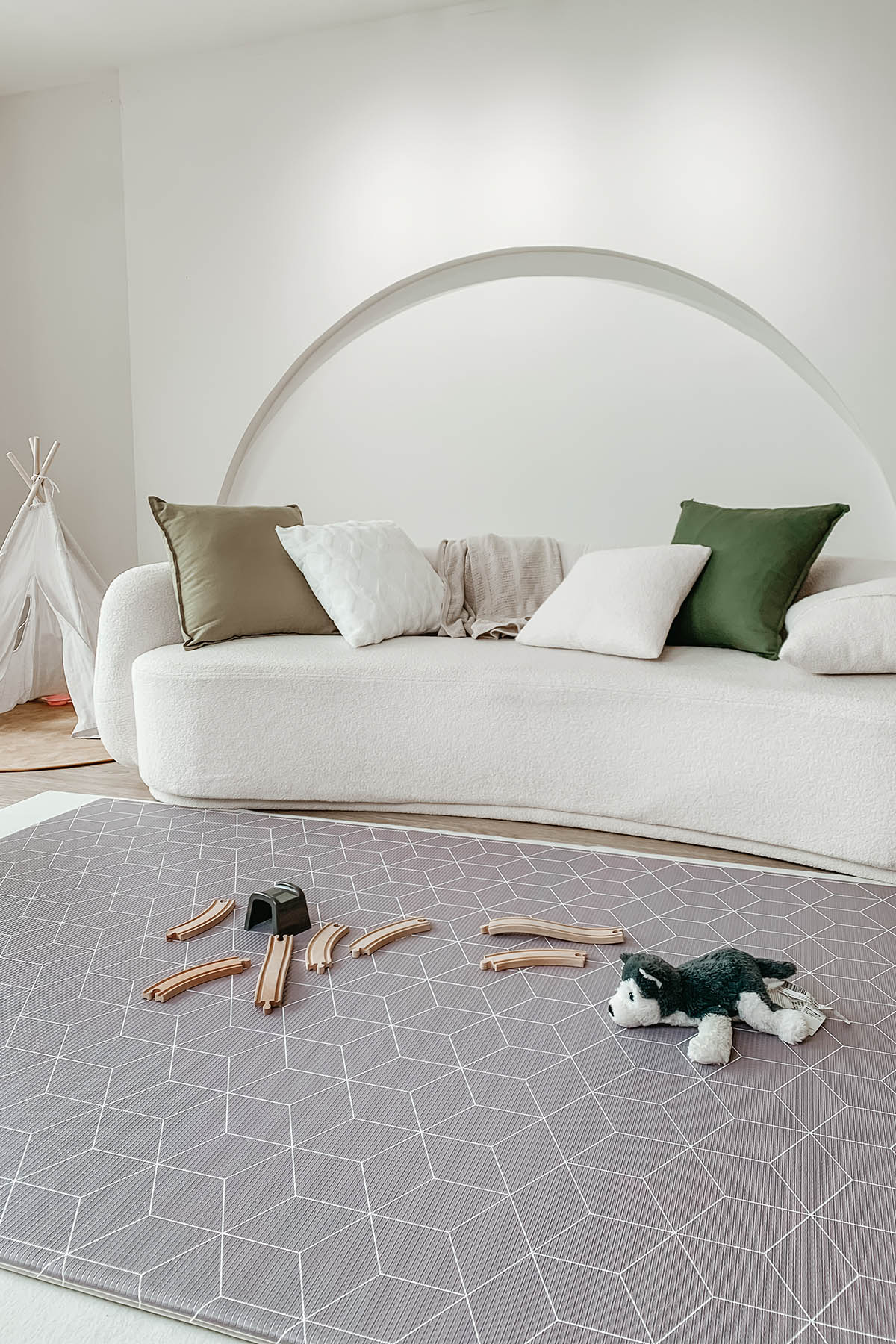 Speckled Play Mat Large Dove Gray