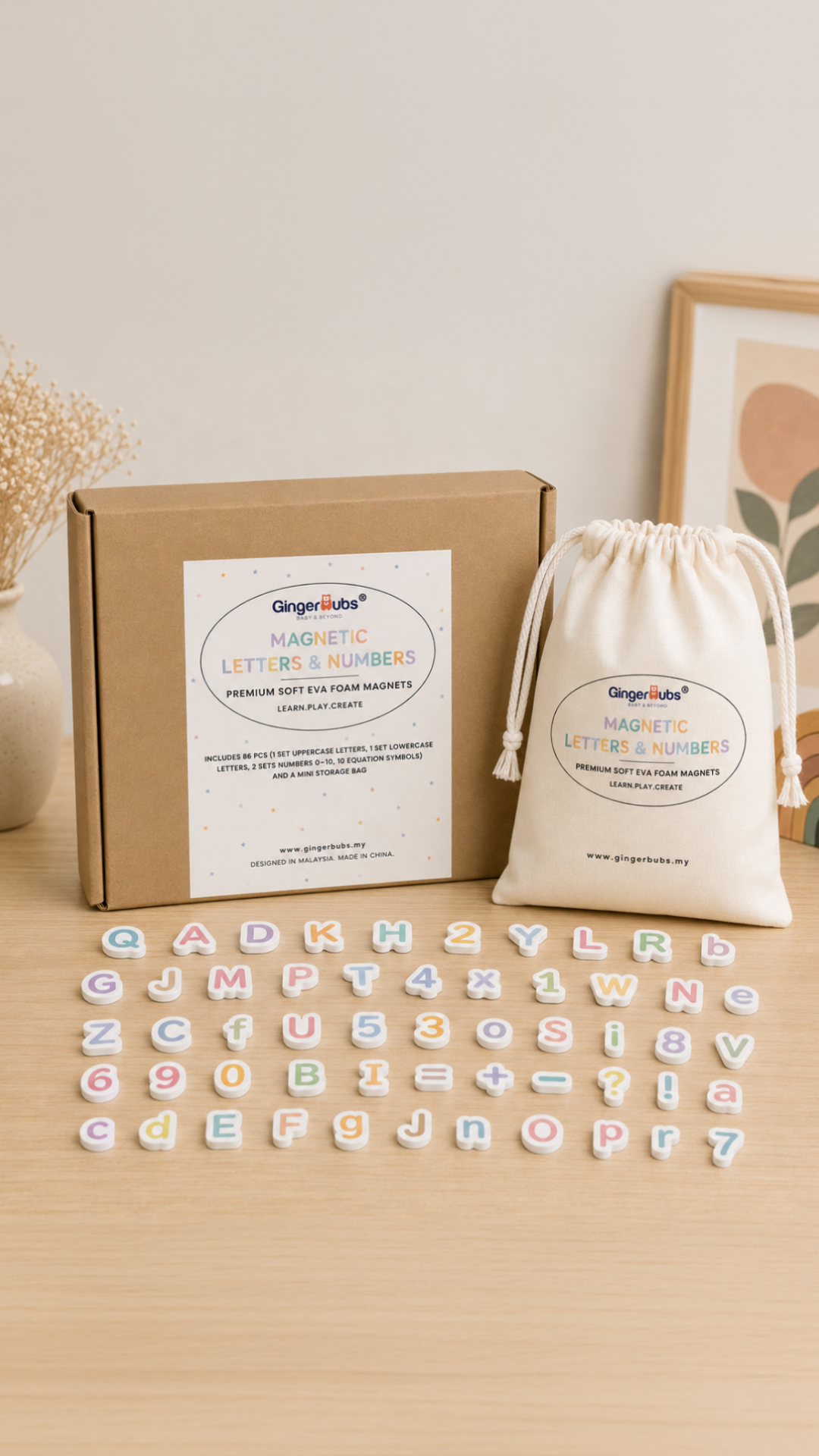 Magnetic Alphabets, Numbers & Symbols