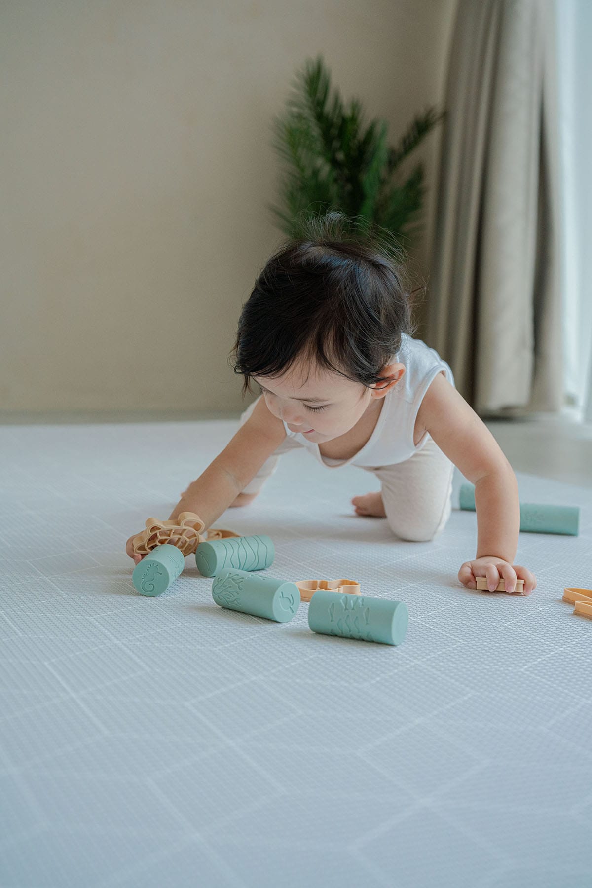 Speckled Play Mat Large Baby Blue